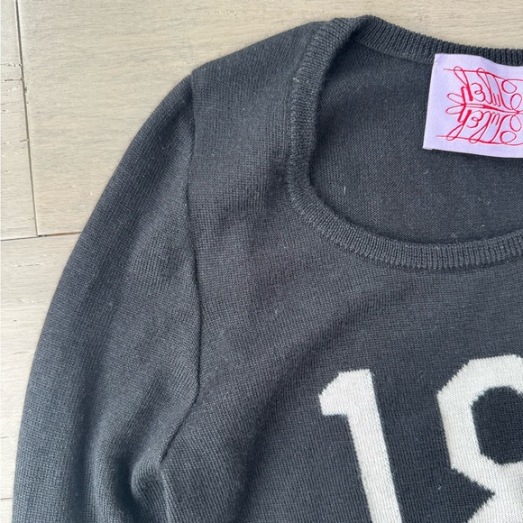 Tuleh Cashmere & Silk Black Sweater 181 Woman’s SZ M - Picture 4 of 12